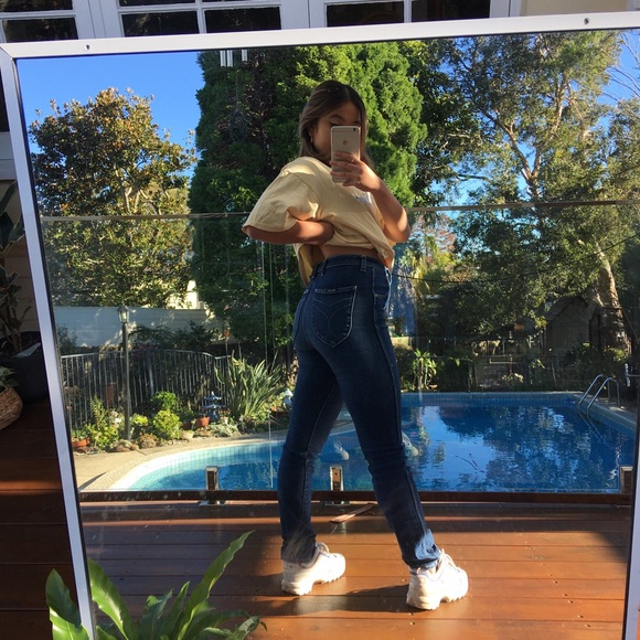 Rollas High Waisted Skinny Jeans 